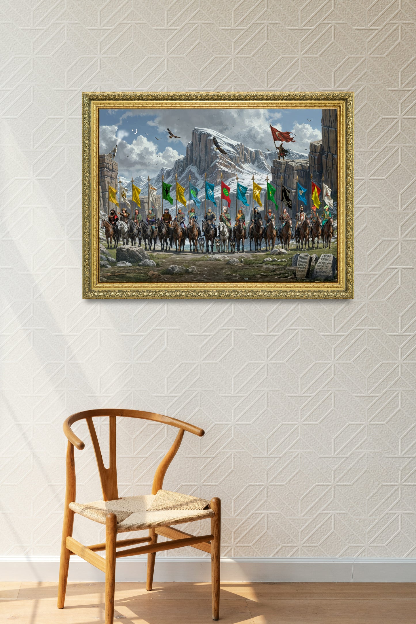16 Türk Liderleri Özel Çalışma Tablo 60x80