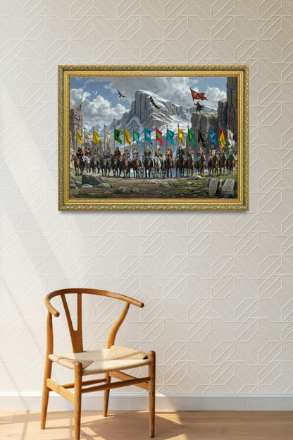 16 Türk Liderleri Özel Çalışma Tablo 60x80