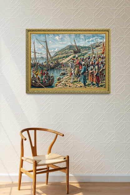 Fatih Sultan Mehmet Gemileri Karadan Yürüttüğü Tablo