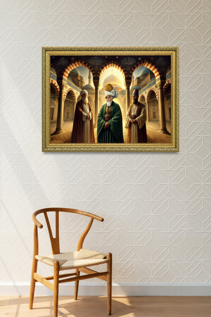 Mevlana Şems 3'lü Tablo