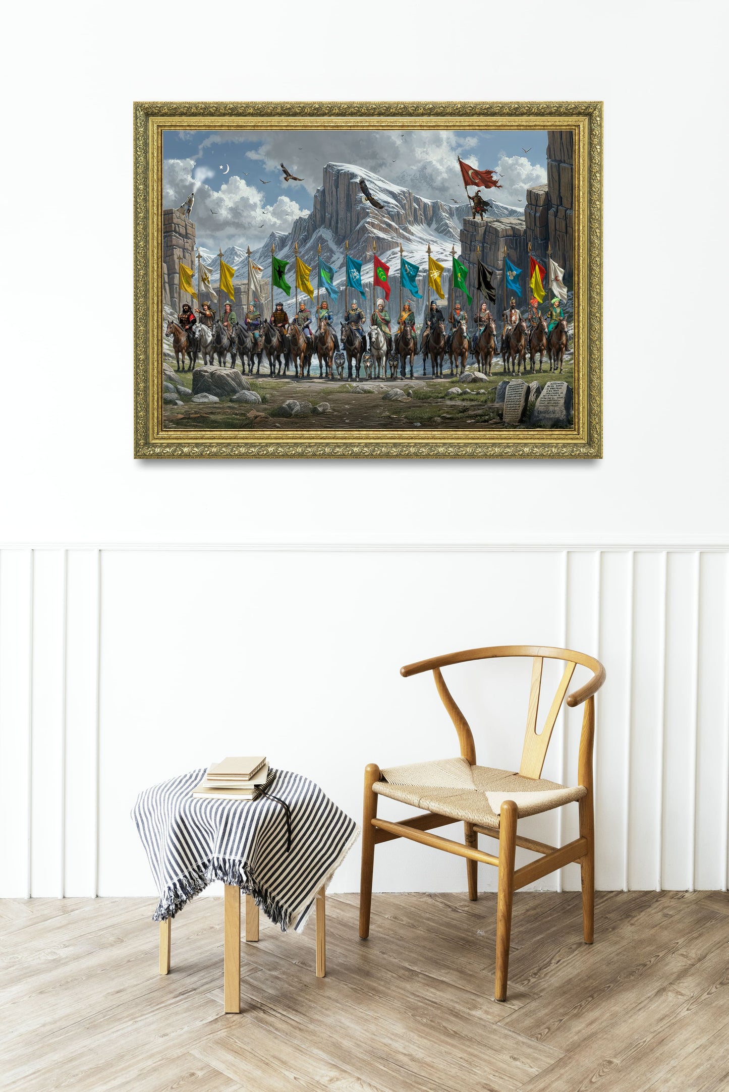 16 Türk Liderleri Özel Çalışma Tablo 60x80