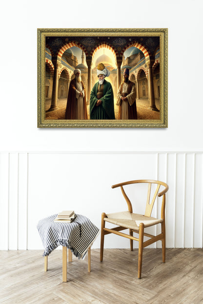 Mevlana Şems 3'lü Tablo