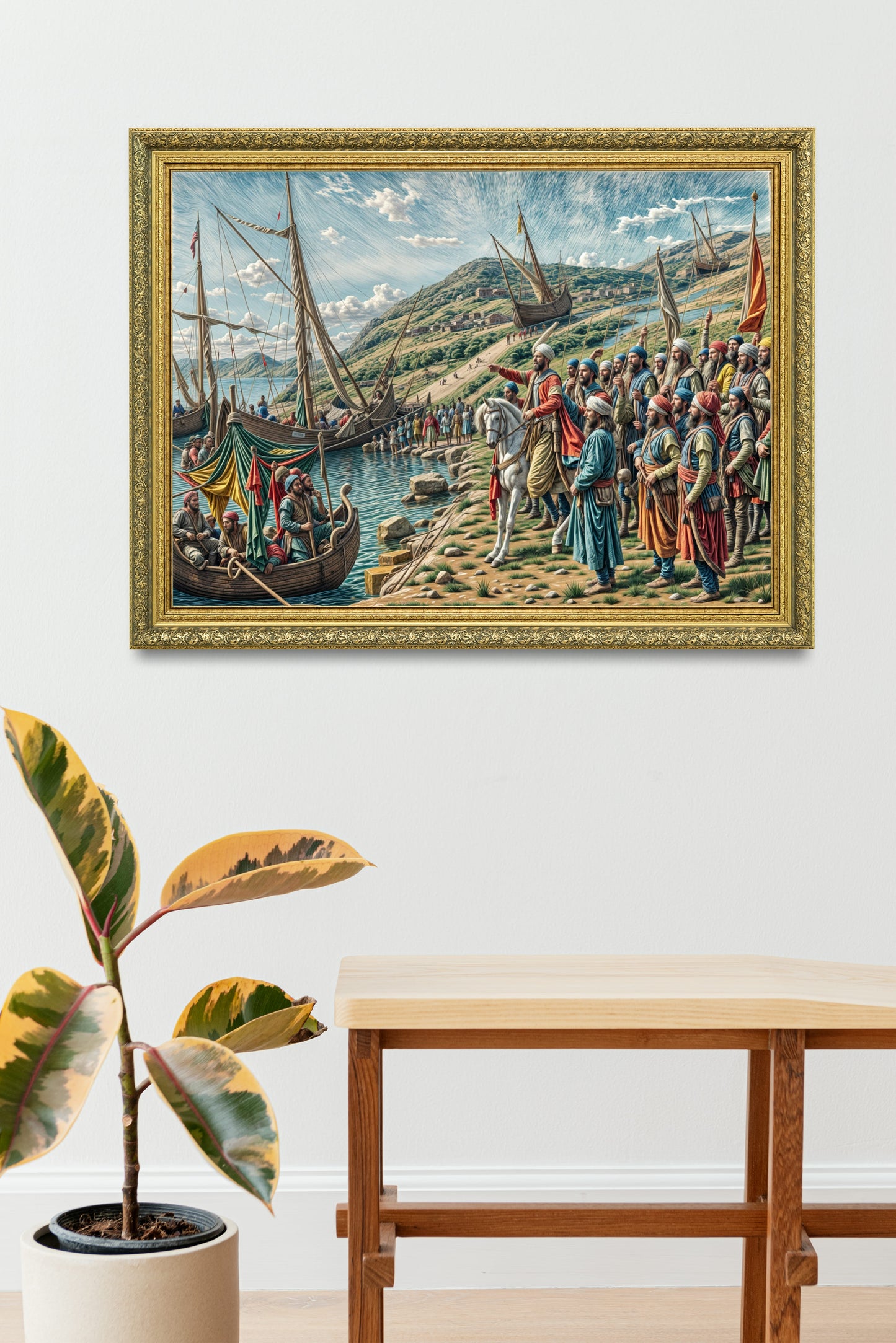 Fatih Sultan Mehmet Gemileri Karadan Yürüttüğü Tablo