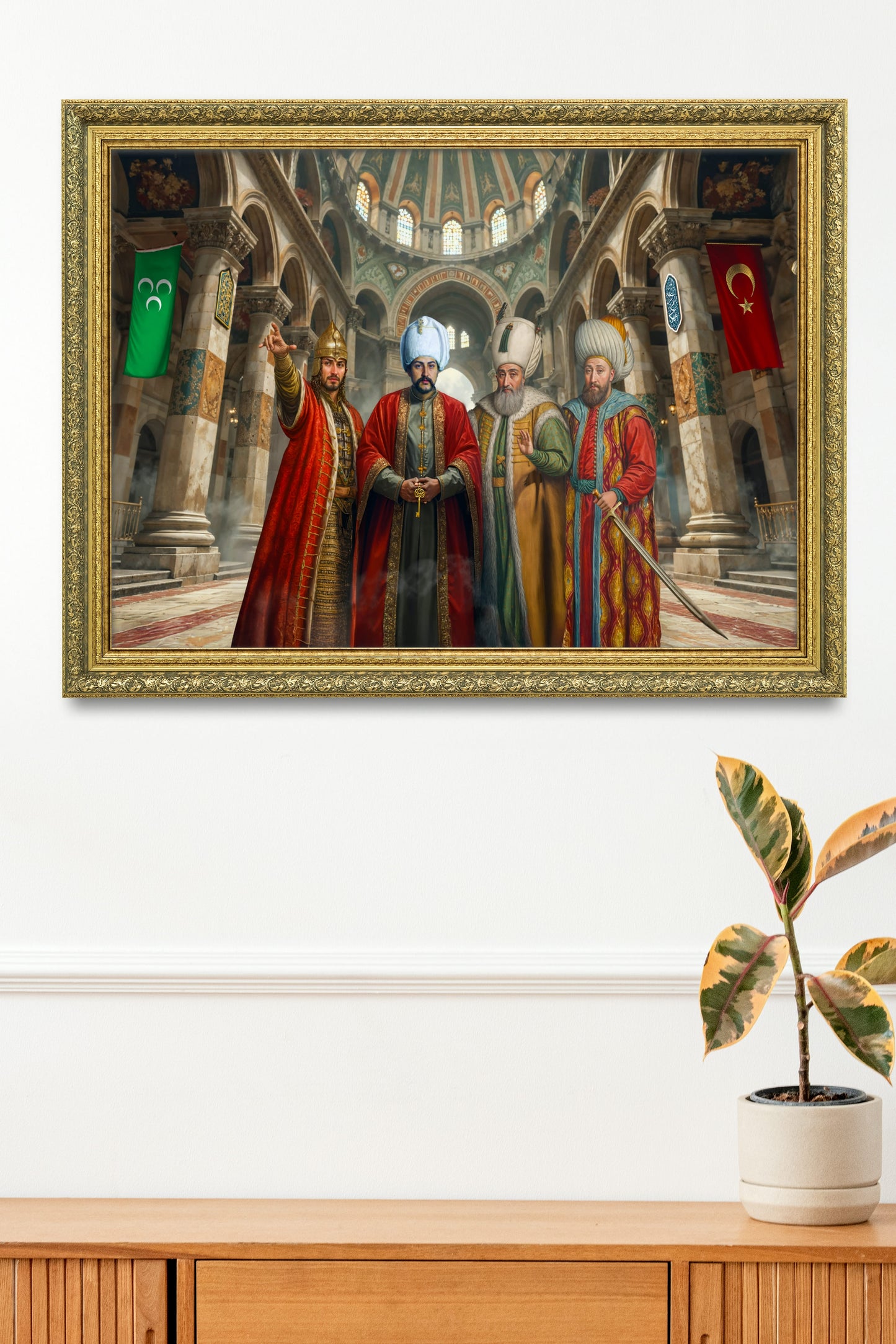 Ayasofya’da Tarihi Buluşma Cihan Sultanları Özel Tablo