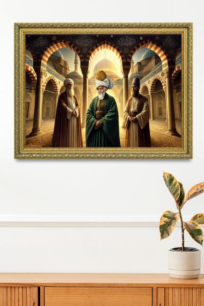 Mevlana Şems 3'lü Tablo