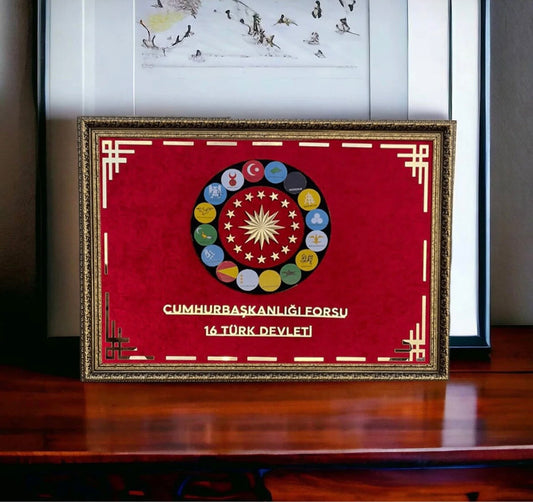 3D Cumhurbaşkanlığı Forsu 16 Türk Devleti 60x80 Cm