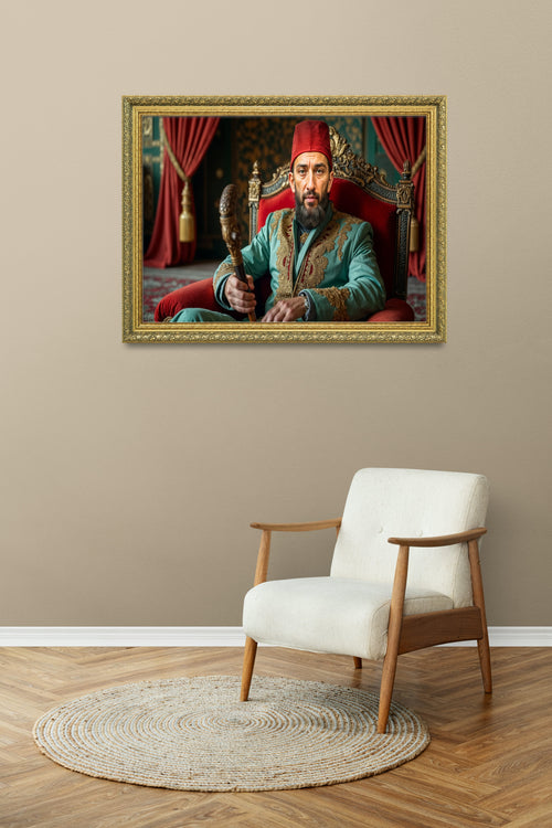 Abdülhamid Han Bastonlu Tablo 60x80 Cm Tablo