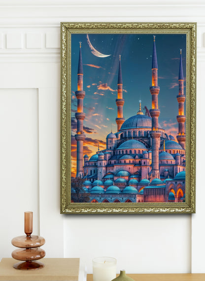 Gecenin Işığında Ayasofya: Hilal ve İhtişam Tablo