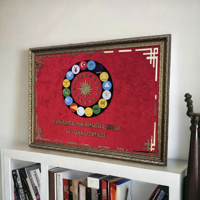 3D Cumhurbaşkanlığı Forsu 16 Türk Devleti 60x80 Cm
